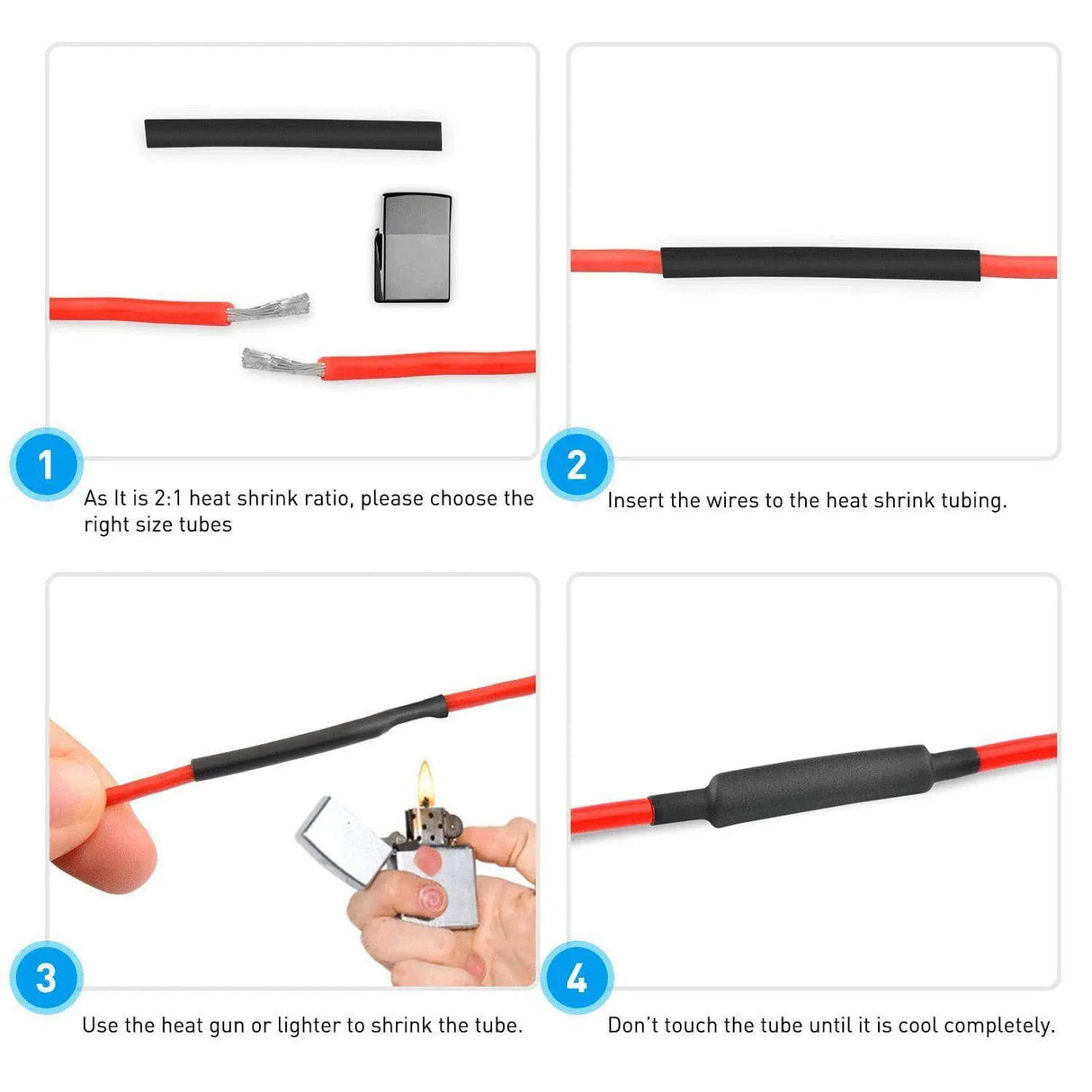 Connectors Assortments 560Pcs Heat Shrink Tubing Kit