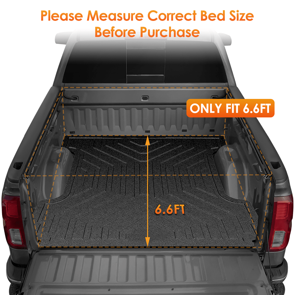 Chevy Silverado 1500 / GMC Sierra1500 2014-2018 6.6ft Truck Bed Cover Nilight