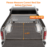 6.2ft Soft Roll Up Truck Bed Cover for Chevy Colorado / GMC Canyon 2015-2024 Nilight