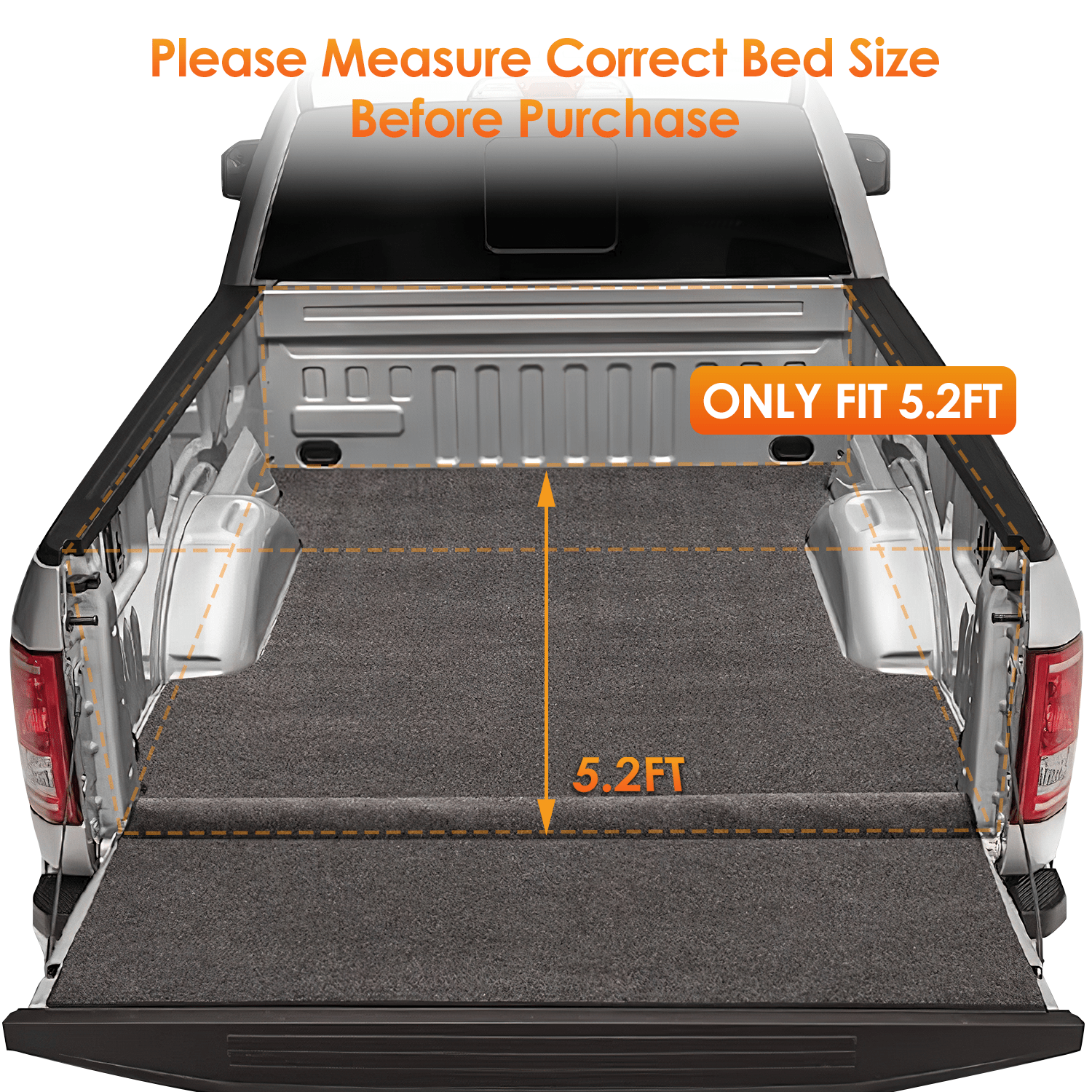 5.2ft Soft Roll Up Truck Bed Cover for Chevy Colorado / GMC Canyon 2015-2022 Nilight