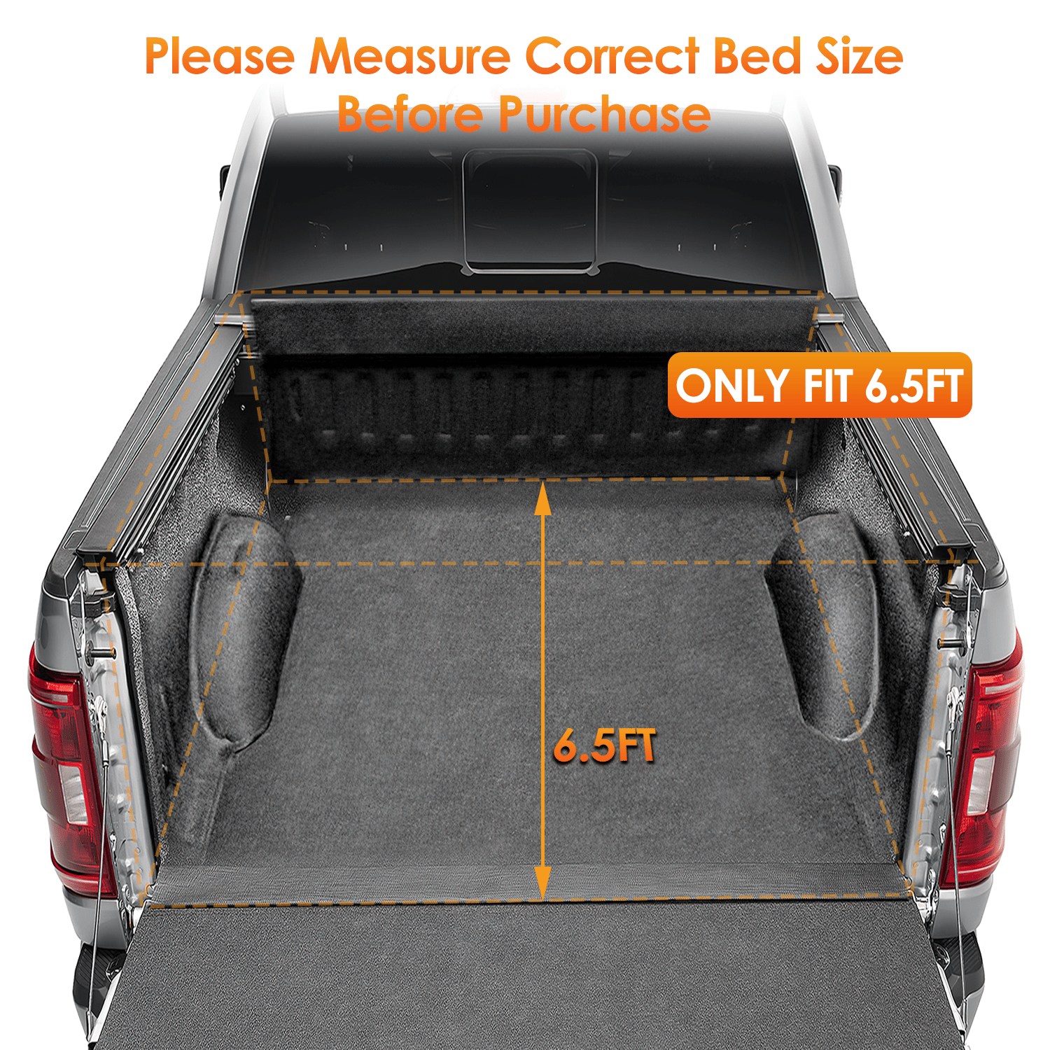 Ford F150 2009-2014 6.5ft Truck Bed Tonneau Cover Fleetside/Styleside Bed Nilight