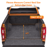 6ft Soft Roll Up Truck Bed Cover for 2019-2024 Ford Ranger Nilight