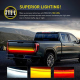 Led light Strip 60” 504Leds Red White Triple Row LED Tailgate Light Strip