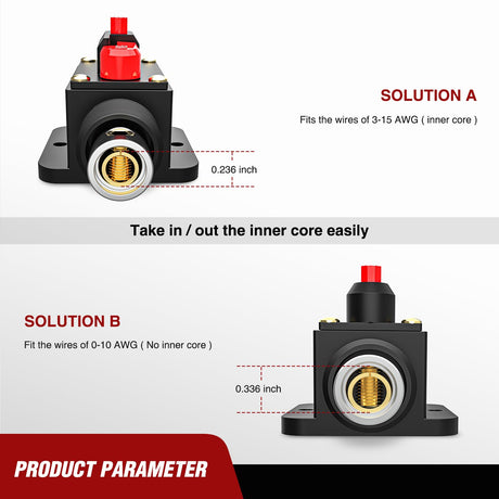 50A Circuit Breaker Reset Fuse Holder Nilight