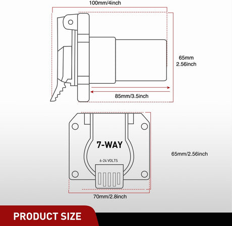 USCAR To 7Pin Trailer Connector Adapter Plug Nilight