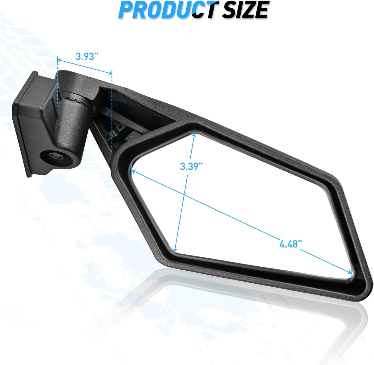 UTV Side Mirrors Universal Fit For 2017-2023 Can Am Maverick X3 & X3 Max X RS/DS/MR/Turbo/R/RR Nilight