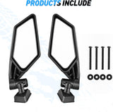 UTV Side Mirrors Upgraded 360 Degree Universal Fit For 2016-2023 Can Am Maverick X3 Turbo R Nilight