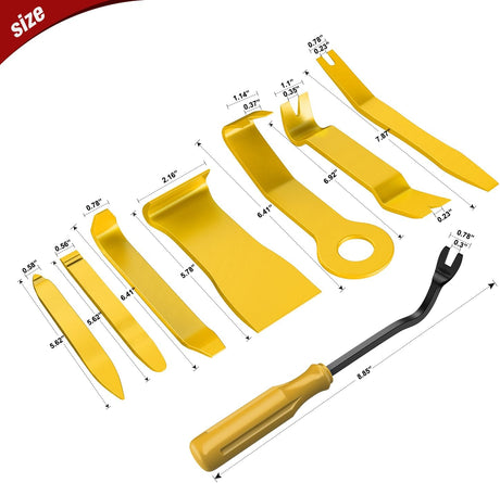 8 Pcs Auto Trim Removal Tool Set Yellow Nilight