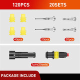 120PCS 1 Pin Electrical Connector ‎Plug Male Female Terminal Wire Connector Nilight