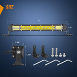 11 Inch 78W 26LED Single Row Ultra-Slim Spot Flood LED Light Bars Nilight