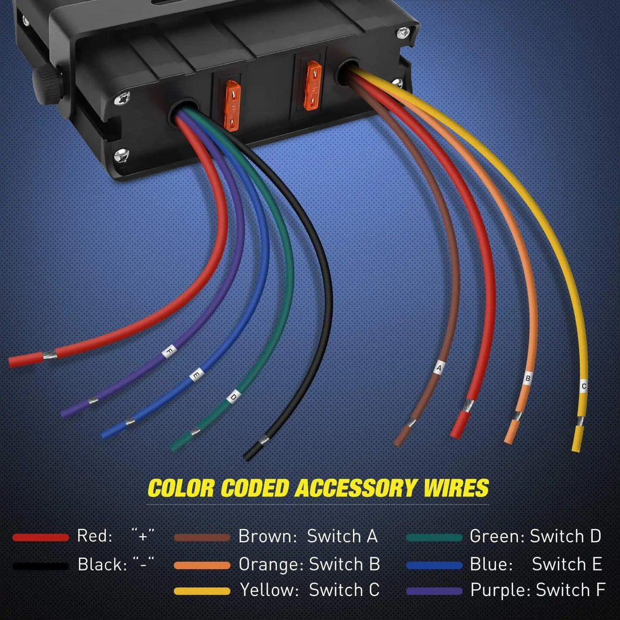 Rocker Switch 6Gang SPST Rocker Switch Box 60Amp Max