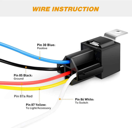 Vehicle Parts & Accessories 6Pack Automotive Relay Harness Set