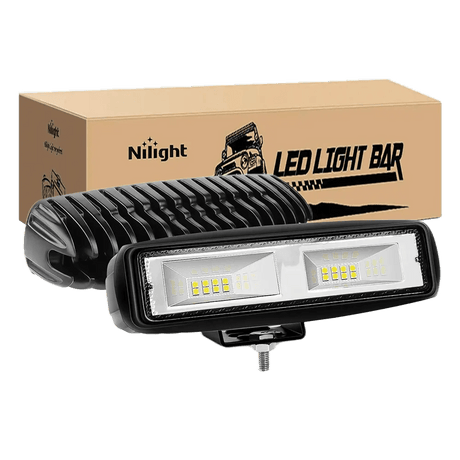 LED Light Bar 6" 48W 4800LM Flood Led Work Lights (Pair)