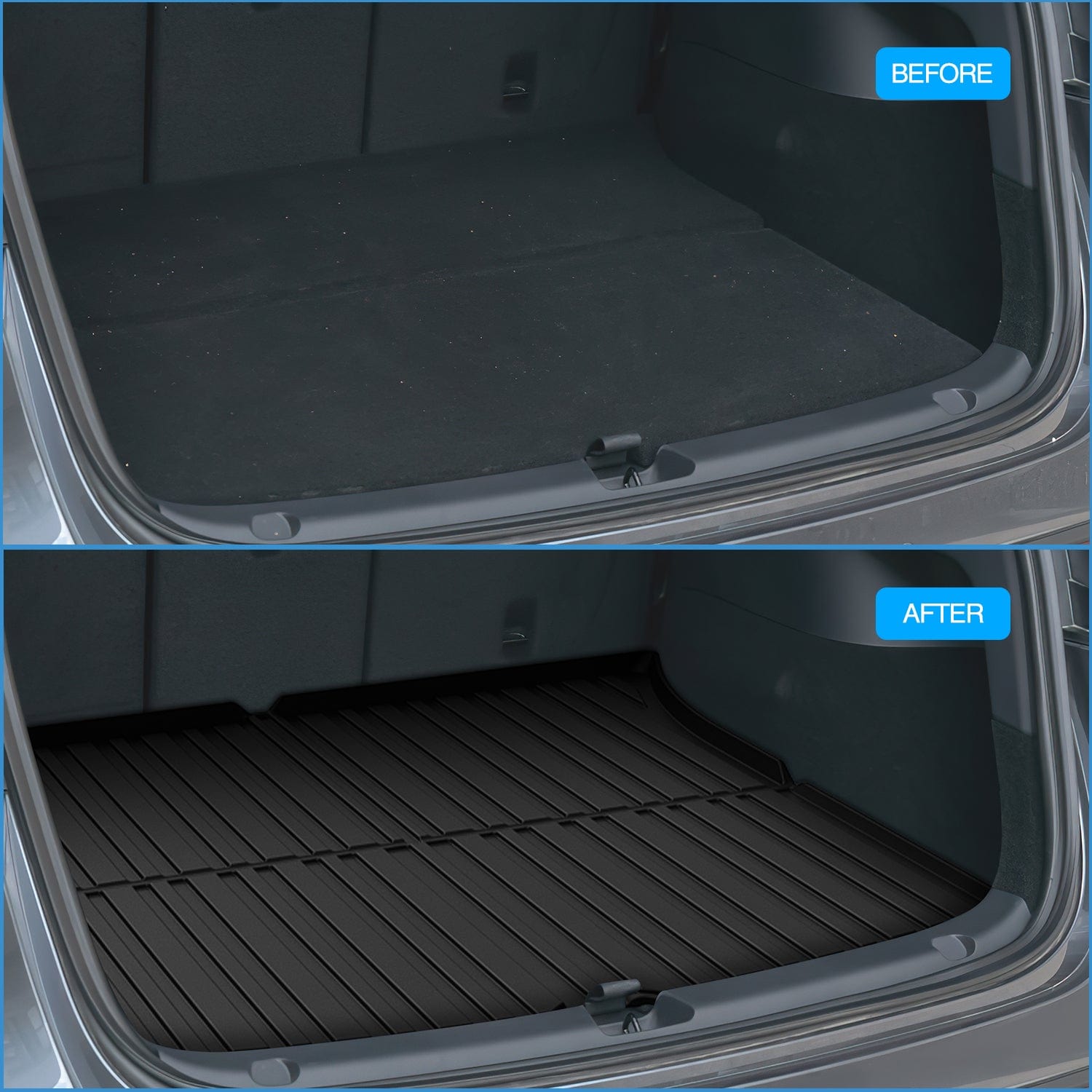 Cargo Mats for Tesla Model Y 5 Seat 2020-2024 Nilight