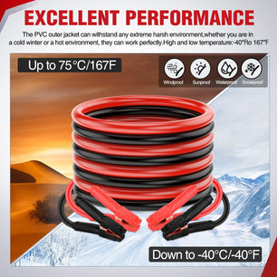 0 Gauge 20 FT Heavy Duty Jumper Cable Nilight