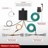 4 Pin Trailer Wiring Harness Kit 55513 Custom for Toyota Tacoma Hilux T100 1993-1998 2005-2015  Nilight