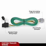 4 Pin Trailer Wiring Harness 55441 Custom for 2005-2024 Nissan Frontier Xterra Pathfinder Suzuki Equator Nilight