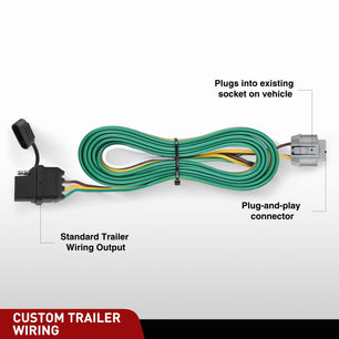 4 Pin Trailer Wiring Harness 55441 Custom for 2005-2024 Nissan Frontier Xterra Pathfinder Suzuki Equator Nilight