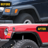 Off-Road Fender Flares Kit Compatible with 1997-2006 Wrangler TJ & LJ Nilight