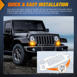 JK Front Turn Signals Light For 2007-2017 Wrangler JK JKU Installation