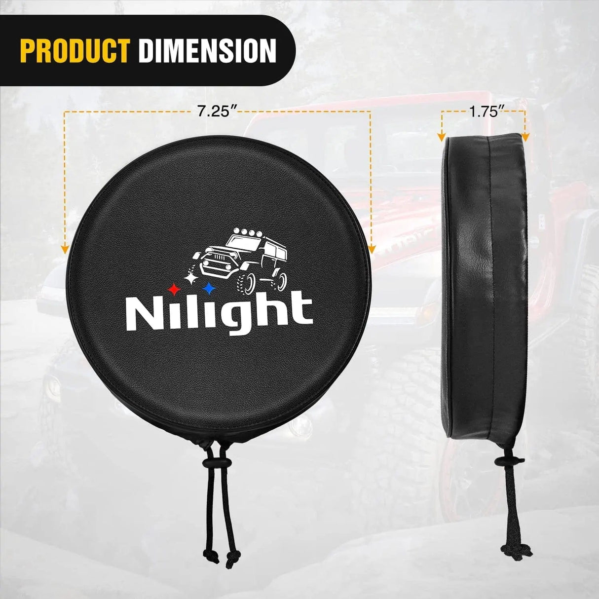 7 Inch Round Offroad Driving Pod Light Cover Type B Nilight