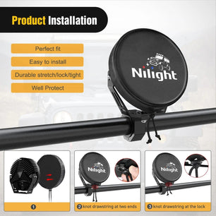 7 Inch Round Offroad Driving Pod Light Cover Type B Nilight