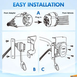 7 Way RV Blade and 4 Way Flat Wire Harness Nilight