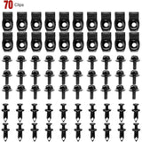 70 Pcs Engine Under Cover Splash Shield Guard Body Bolts Bumper Fender Liner Push Retainer Clips for Infiniti G35 G37 FX35 FX45 EX35 Nissan 370Z 350Z Nilight Led Light