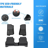 Floor Mat TPE Floor Mats For Jeep Gladiator JT 2020-2023