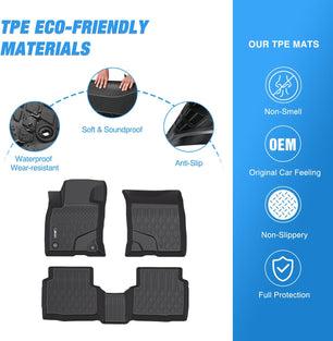 2020-2024 Ford Escape Not For Hybrid TPE Floor Mats Nilight