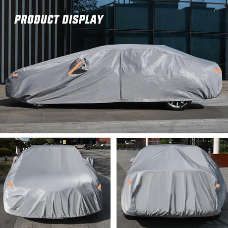 Universal Fit for Sedan-Length (178in to 185in) Car Cover UV Protection Nilight