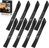 Motorcycle Tie Down Straps Max Break Strength 12000Lbs Black Nilight