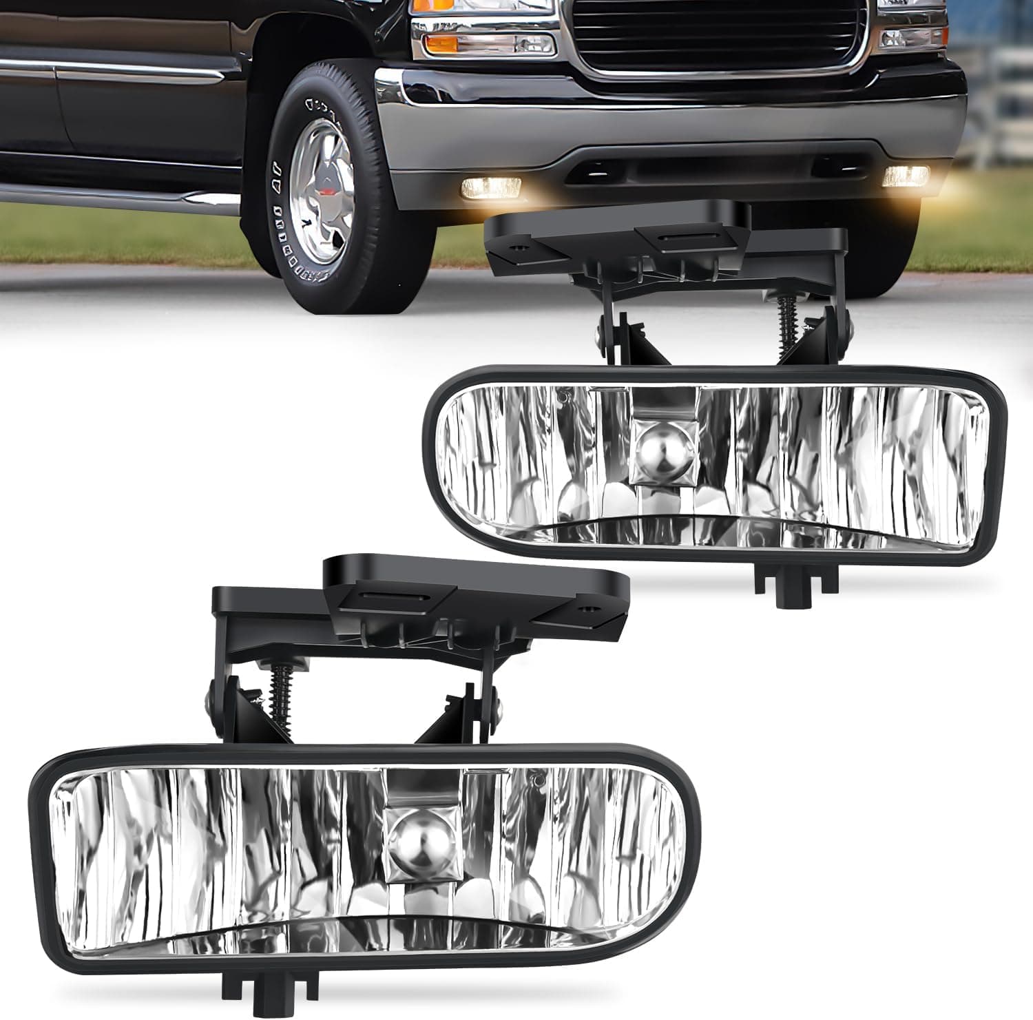 1999-2002 GMC Sierra 1500 2500 2001 2002 Sierra 1500HD 2500HD 3500  2000-2006 Yukon Fog Light Assembly