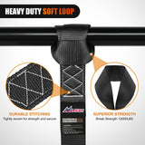 Motorcycle Tie Down Straps Max Break Strength 12000Lbs Black Nilight