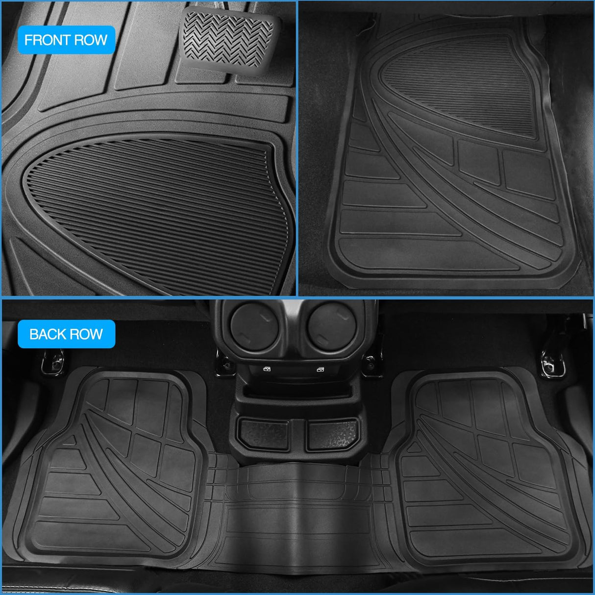 Universal Fit PVC Floor Mats Nilight