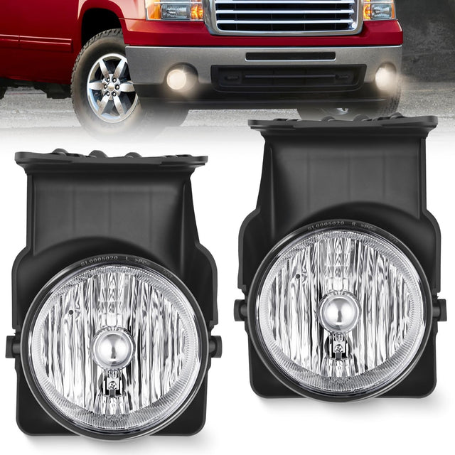 Fog Light Assembly Fog Lights Assembly For 2003 2004 2005 2006 GMC Sierra 1500 1500HD 2500 2500HD 3500 2007 GMC Sierra Classic