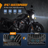 Motorcycle 5.75Inch Black LED Headlights Nilight