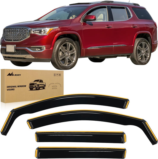 2018-2024 GMC Terrain Rain Guards Acrylic 4Pcs Nilight