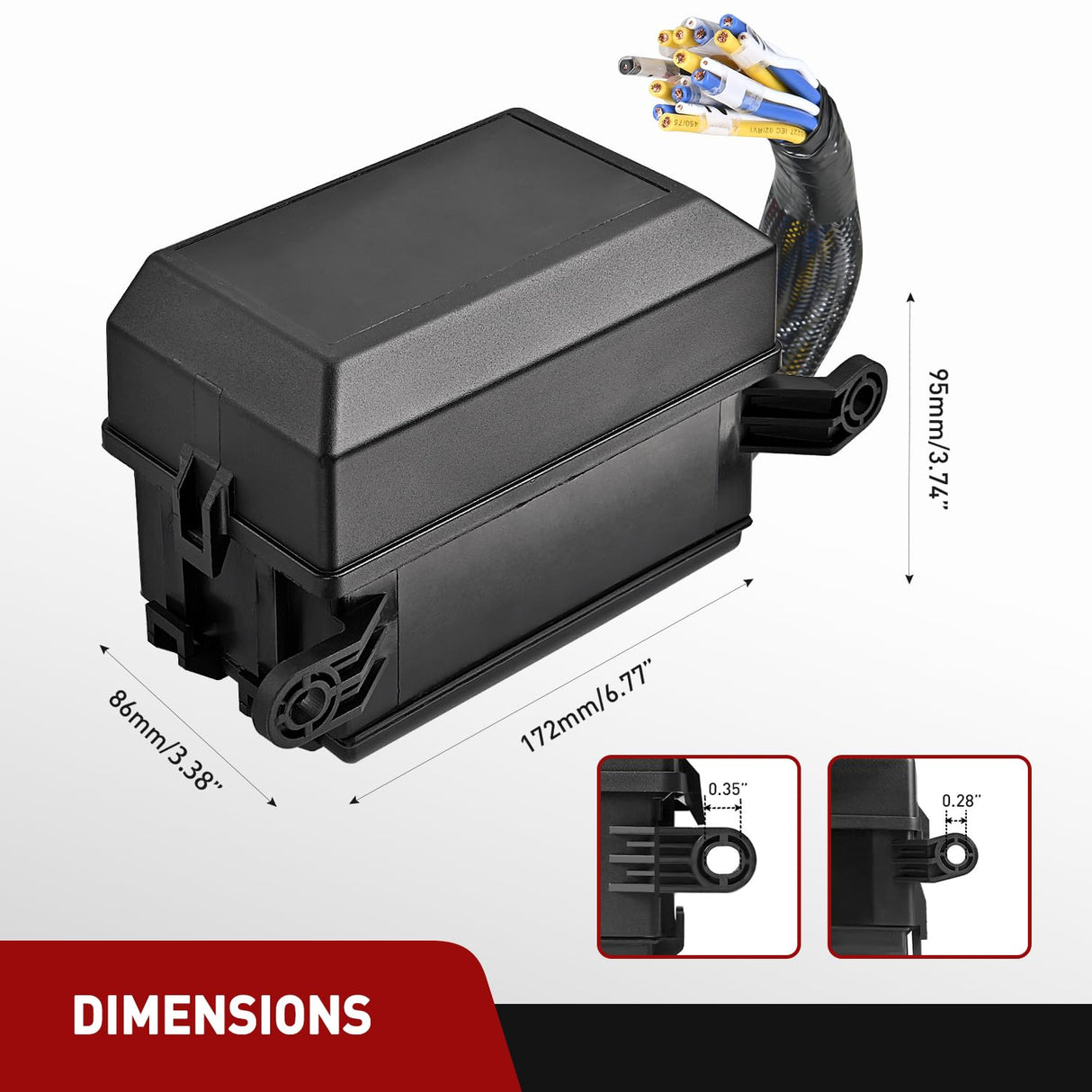 4Pin 5Pin Bosch Style 12V 6 Slots 40Amp Relay Fuse Box Nilight