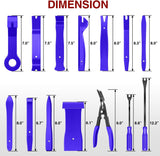 40 Pcs Auto Trim Removal Tool Set Blue Nilight