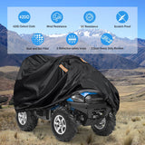 ATV Cover Waterproof 420D Heavy Duty Ripstop Material Black Protects 4 Wheeler from Snow Rain All Season All Weather UV Protection Fits up to 100 Inch Nilight