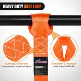 Motorcycle Tie Down Straps Max Break Strength 12000Lbs Orange Nilight