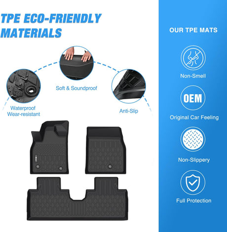 2021-2024 Ford Mustang Mach-E TPE Floor Mats Nilight