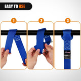 Motorcycle Tie Down Straps Max Break Strength 12000Lbs Blue Nilight