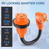 30AMP to 30AMP RV Locking Adapter Cord Nilight