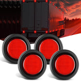 2.5 Inch Red 13 Leds Round Marker Clearance Light (4 Pcs) Nilight