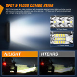 11 Inch 78W 26LED Single Row Ultra-Slim Spot Flood LED Light Bars Nilight