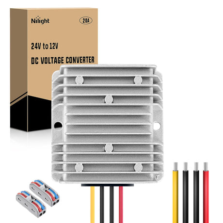 24V to 12V 20A 240W Voltage Converter Nilight