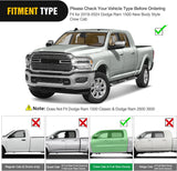 2019-2024 Dodge Ram 1500 New Body Style Crew Cab(Exclude 2019-2024 Classic) 6 Inch Slip-Proof Stainless Steel Side Step Nerf Bars Running Boards Nilight