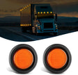 2.5 Inch Amber 13 Leds Round Marker Clearance Light (Pair) Nilight